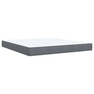 Box spring postel s matrací tmavě šedá 180x200 cm samet - obrázek 12