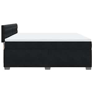 Box spring postel s matrací černá 180x200 cm samet - obrázek 7