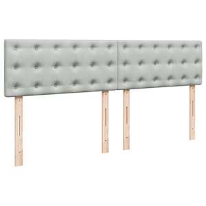 Box spring postel s matrací světle šedá 180x200 cm samet - obrázek 9