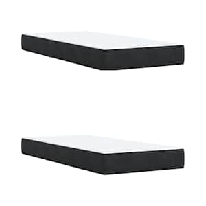 Box spring postel s matrací černá 200x200 cm samet - obrázek 12