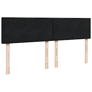 Box spring postel s matrací černá 200x200 cm samet - obrázek 9