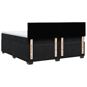 Box spring postel s matrací černá 200x200 cm samet - obrázek 8