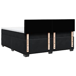 Box spring postel s matrací černá 200x200 cm samet - obrázek 8