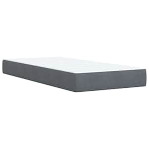 Box spring postel s matrací tmavě šedá Single samet - obrázek 11