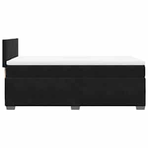 Box spring postel s matrací černá Single samet - obrázek 7