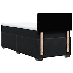 Box spring postel s matrací černá Single samet - obrázek 8