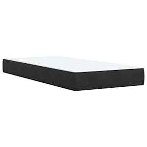 Box spring postel s matrací černá Single samet - obrázek 12