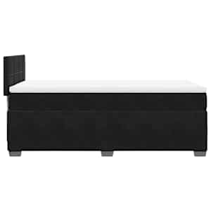 Box spring postel s matrací černá Single samet - obrázek 7