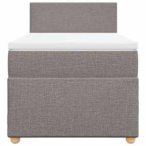 Box spring postel s matrací taupe 80x200 cm textil - obrázek 6