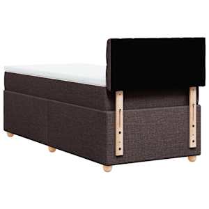 Box spring postel s matrací tmavě hnědá 80x200 cm textil - obrázek 8