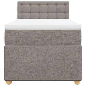 Box spring postel s matrací taupe 80x200 cm textil - obrázek 6