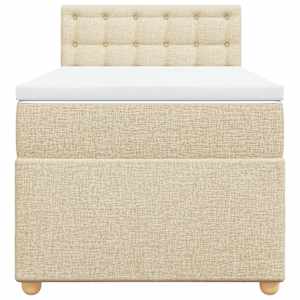 Box spring postel s matrací krémová 80 x 200 cm textil - obrázek 6