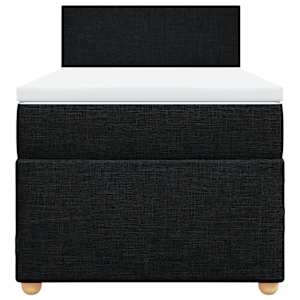 Box spring postel s matrací černá 90x190 cm textil - obrázek 6