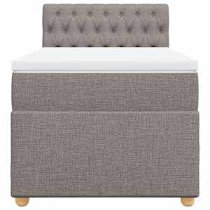 Box spring postel s matrací taupe 90x190 cm textil - obrázek 6