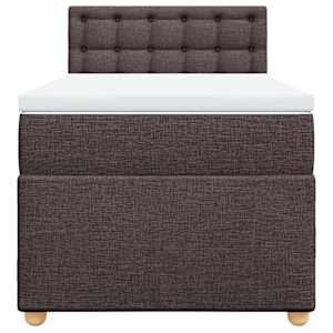 Box spring postel s matrací tmavě hnědá 90x190 cm textil - obrázek 6