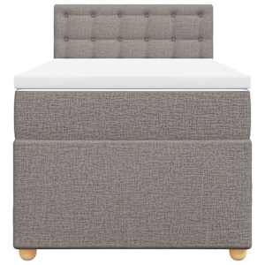 Box spring postel s matrací taupe 90x190 cm textil - obrázek 6