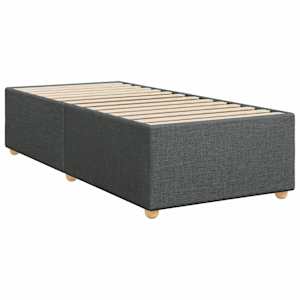 Box spring postel s matrací tmavě šedá 90x200 cm textil - obrázek 9