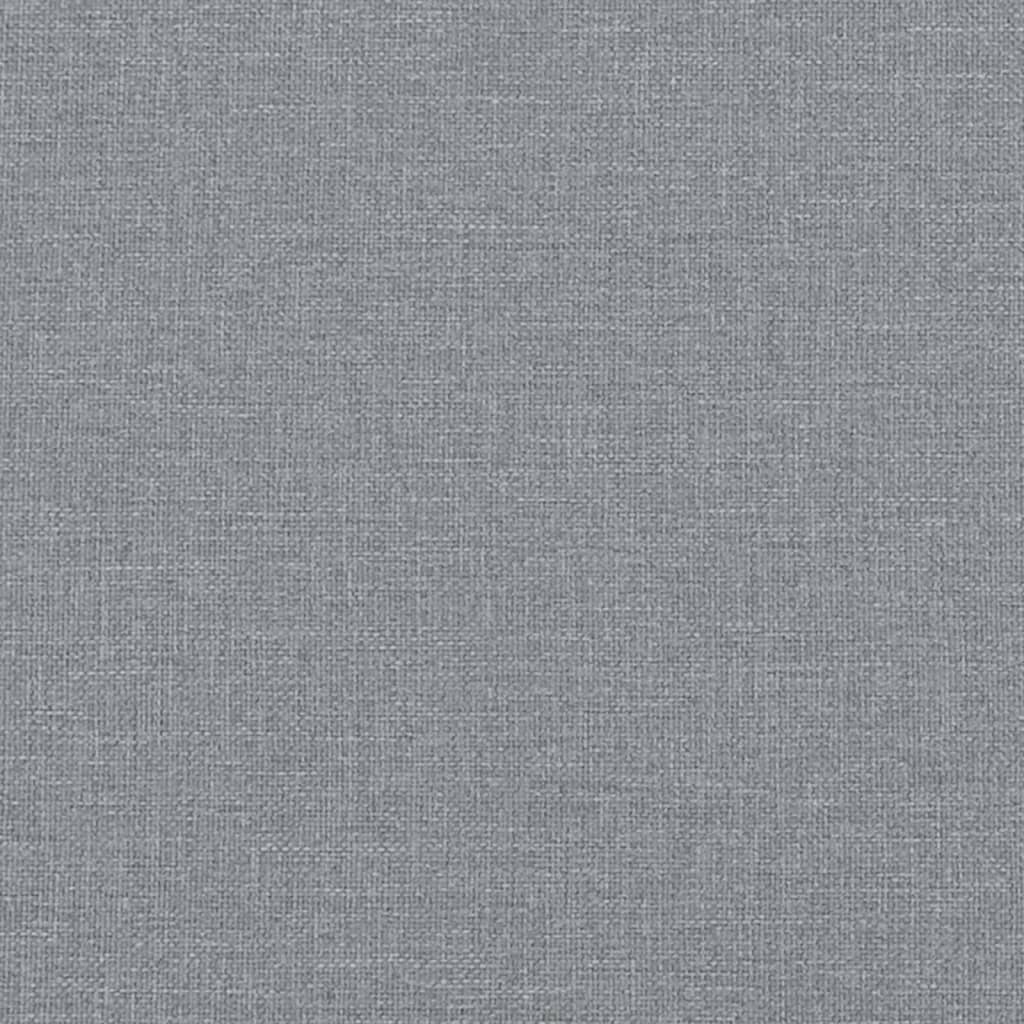 Box spring postel s matrací světle šedý 100 x 200 cm textil - obrázek 17