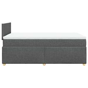 Box spring postel s matrací tmavě šedá 120x190 cm textil - obrázek 7