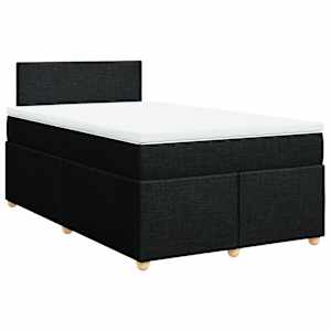 Box spring postel s matrací černá 120x190 cm textil - obrázek 3
