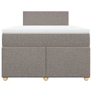 Box spring postel s matrací taupe 120x190 cm textil - obrázek 6