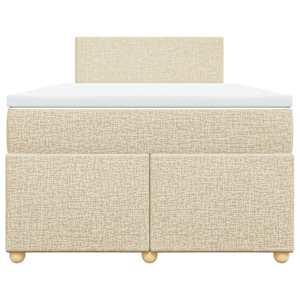 Box spring postel s matrací krémová 120x190 cm textil - obrázek 6