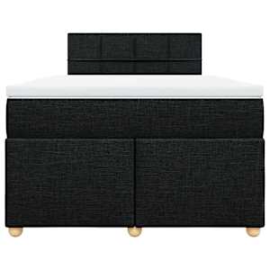 Box spring postel s matrací černá 120x190 cm textil - obrázek 6