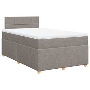 Box spring postel s matrací taupe 120x190 cm textil - obrázek 3
