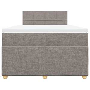 Box spring postel s matrací taupe 120x190 cm textil - obrázek 6