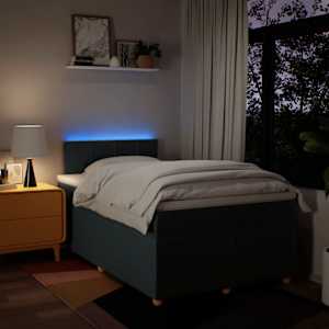 Box spring postel s matrací černá 120x190 cm textil - obrázek 5