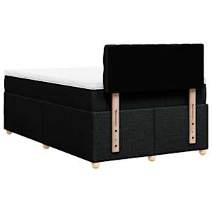 Box spring postel s matrací černá 120x190 cm textil - obrázek 8