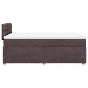 Box spring postel s matrací tmavě hnědá 120x190 cm textil - obrázek 7