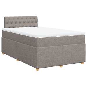 Box spring postel s matrací taupe 120x190 cm textil - obrázek 3