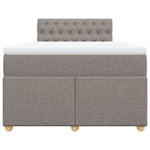 Box spring postel s matrací taupe 120x190 cm textil - obrázek 6