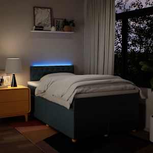Box spring postel s matrací černá 120x190 cm textil - obrázek 5