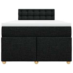 Box spring postel s matrací černá 120x190 cm textil - obrázek 6
