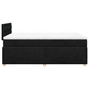 Box spring postel s matrací černá 120x190 cm textil - obrázek 7