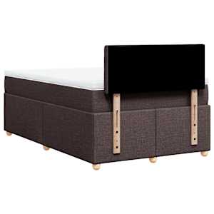 Box spring postel s matrací tmavě hnědá 120x190 cm textil - obrázek 8