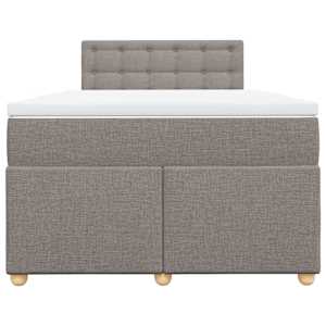 Box spring postel s matrací taupe 120x190 cm textil - obrázek 6