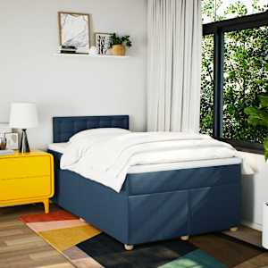 Box spring postel s matrací černá 120x190 cm textil - obrázek 4