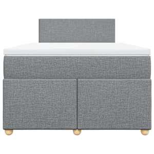Box spring postel s matrací světle šedá 120 x 200 cm textil - obrázek 6