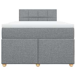 Box spring postel s matrací světle šedá 120 x 200 cm textil - obrázek 6