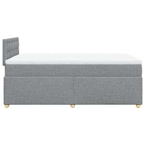 Box spring postel s matrací světle šedá 120 x 200 cm textil - obrázek 7