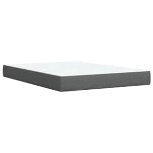 Box spring postel s matrací tmavě šedý 140 x 190 cm textil - obrázek 11