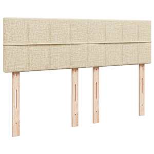 Box spring postel s matrací krémová 140x190 cm textil - obrázek 12