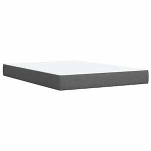 Box spring postel s matrací tmavě šedý 140 x 190 cm textil - obrázek 10