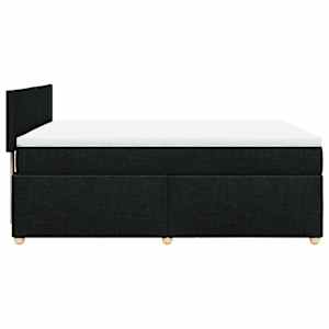 Box spring postel s matrací černá 160x200 cm textil - obrázek 7