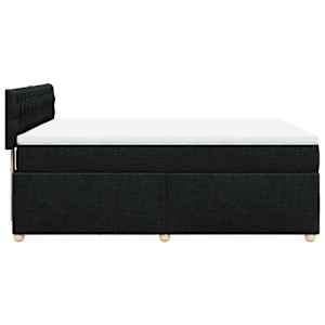 Box spring postel s matrací černá 160x200 cm textil - obrázek 7