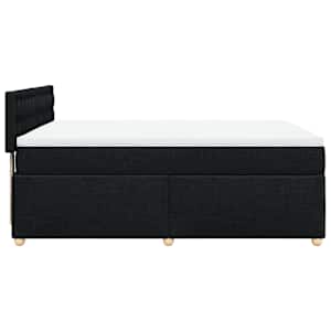 Box spring postel s matrací černá 160x200 cm textil - obrázek 7