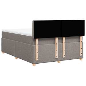 Box spring postel s matrací taupe 160x200 cm textil - obrázek 8